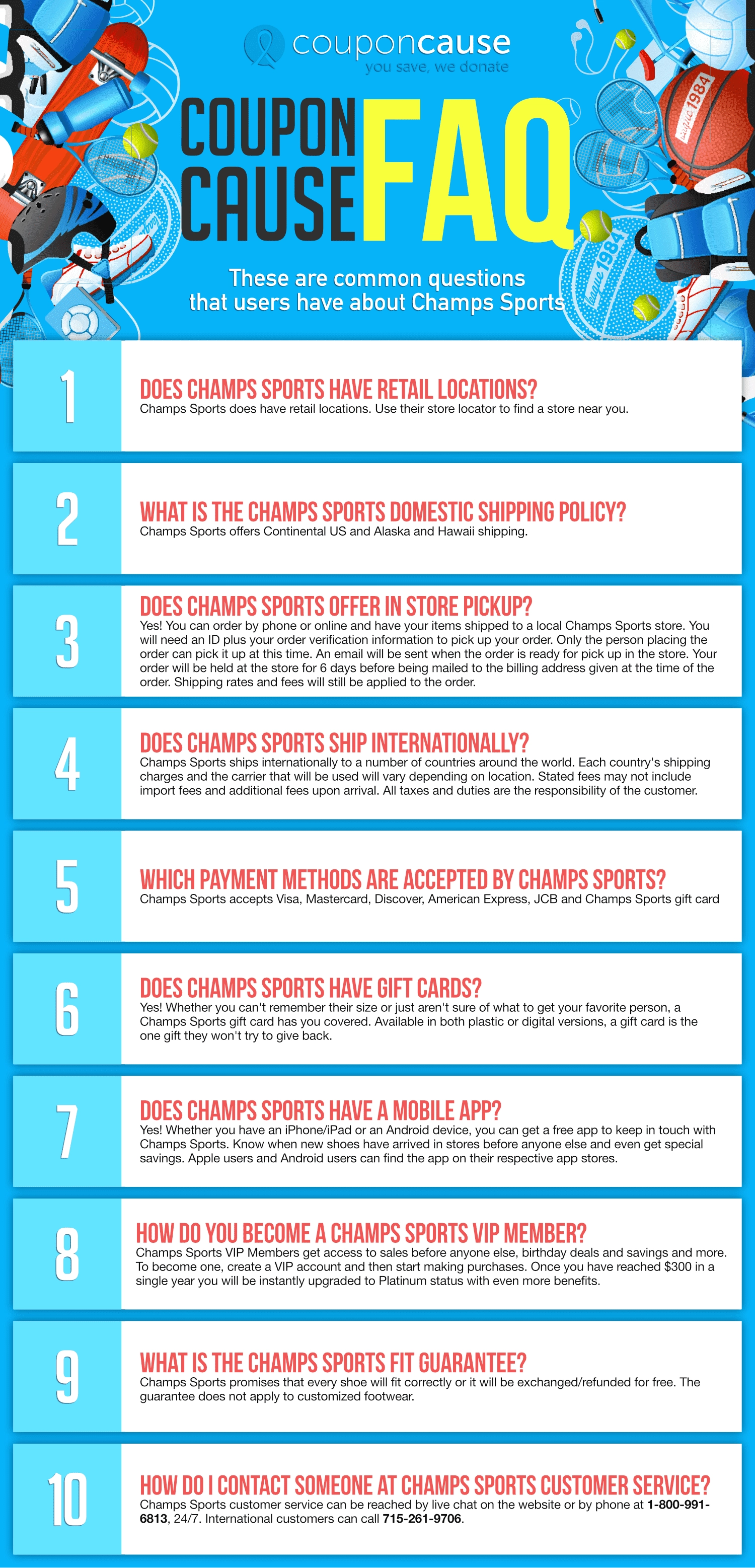 Champs Sports Infographic