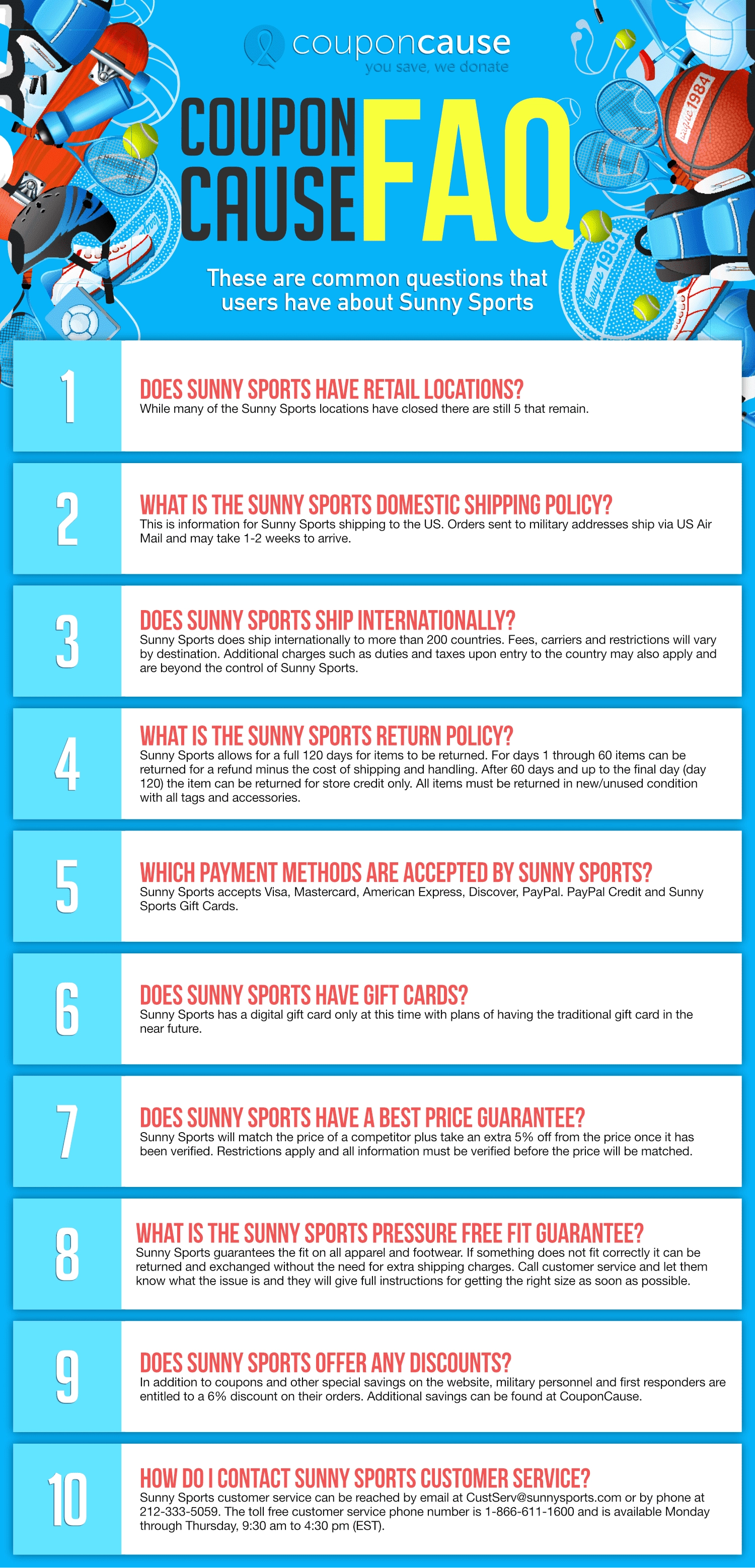 Sunny Sports Infographic
