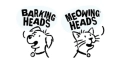 Barkings Heads & Meowing Heads (Dog and Cat food) Logo