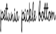 Petunia Pickle Bottom  Logo