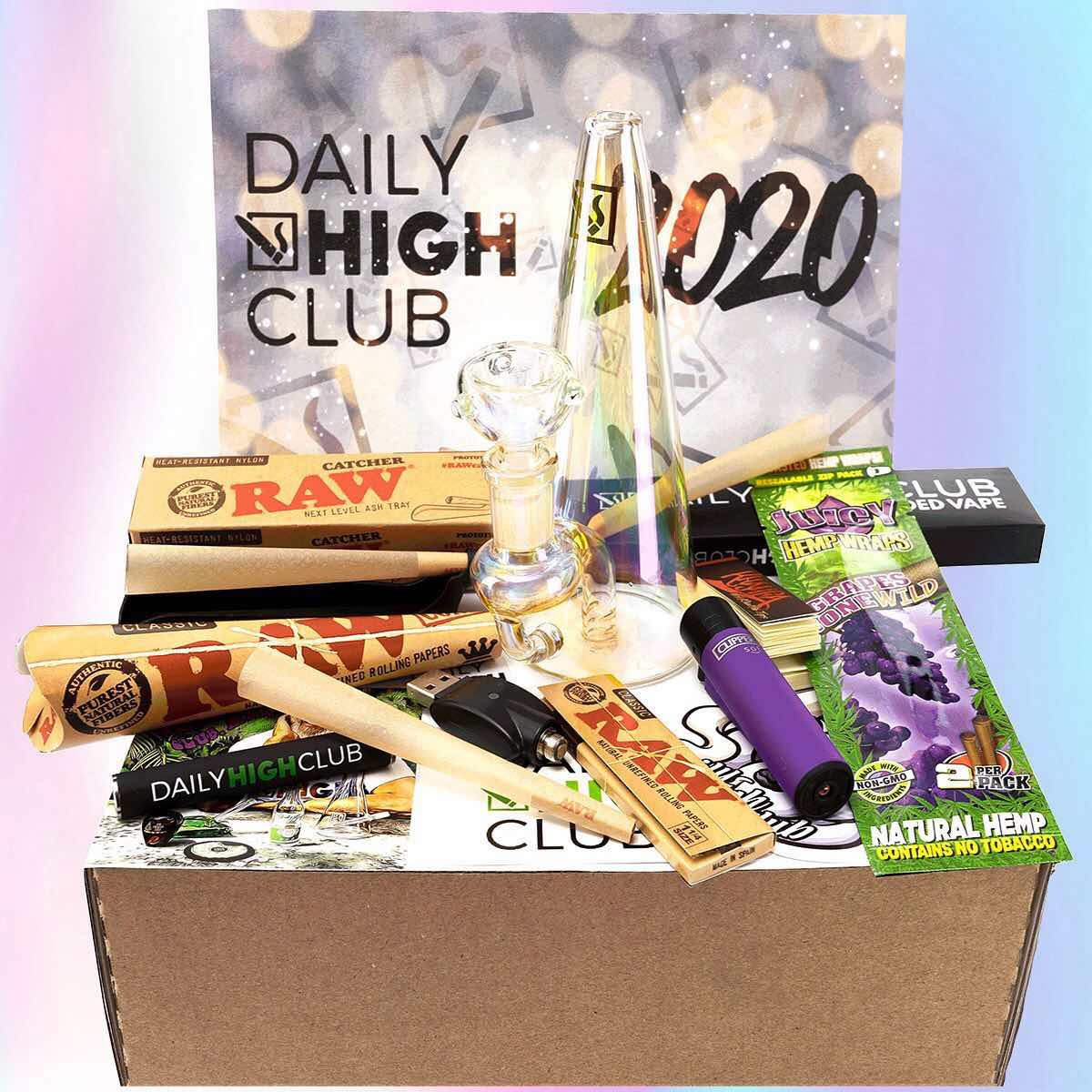 Daily High Club Review Monthly Subscription Box for Smokers
